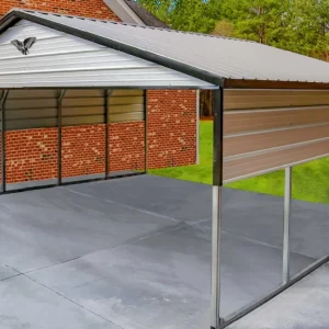 24X20X7 Vertical Roof Metal Carport