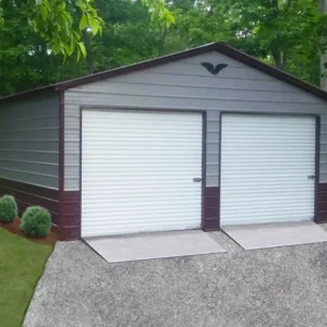 22X25X9 Vertical Roof Metal Garage