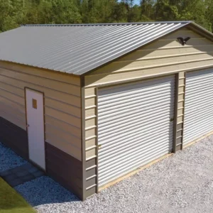 22X30X9 Vertical Roof Metal Garage